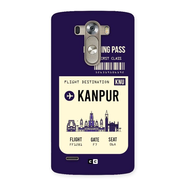 Kanpur Boarding Pass Back Case for LG G3