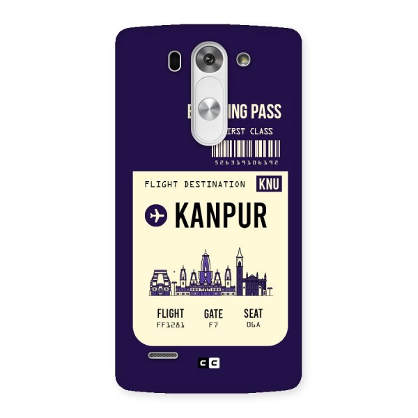 Kanpur Boarding Pass Back Case for LG G3 Beat