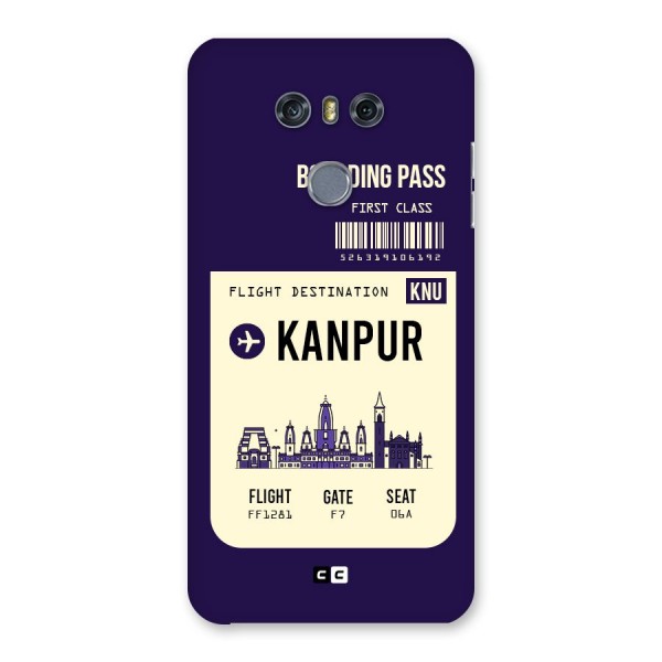 Kanpur Boarding Pass Back Case for LG G6