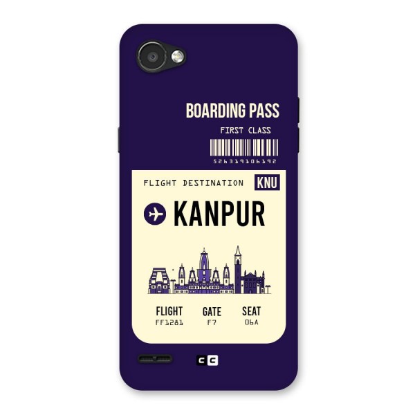 Kanpur Boarding Pass Back Case for LG Q6