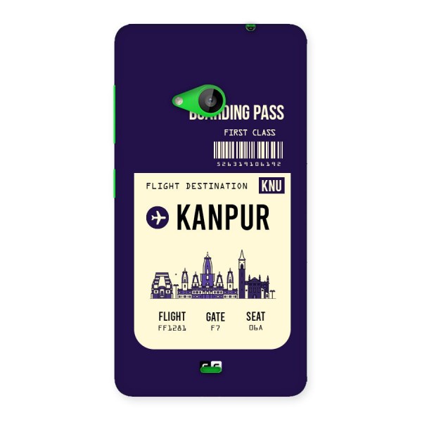 Kanpur Boarding Pass Back Case for Lumia 535