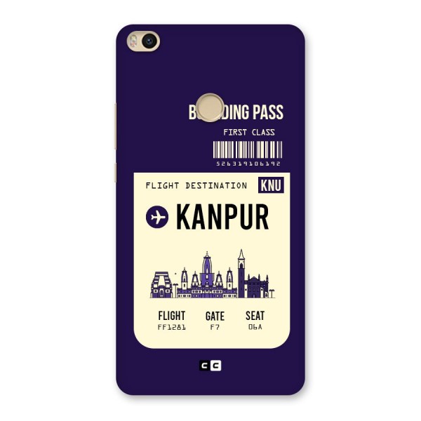 Kanpur Boarding Pass Back Case for Mi Max 2