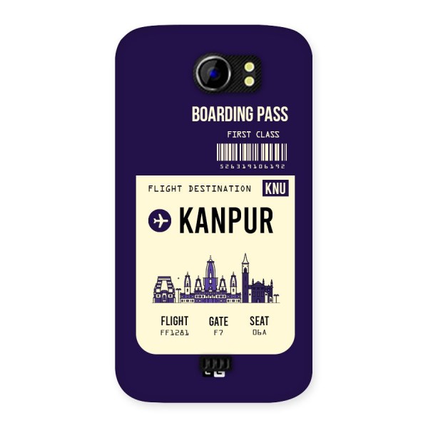 Kanpur Boarding Pass Back Case for Micromax Canvas 2 A110