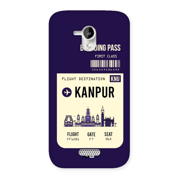 Kanpur Boarding Pass Back Case for Micromax Canvas HD A116