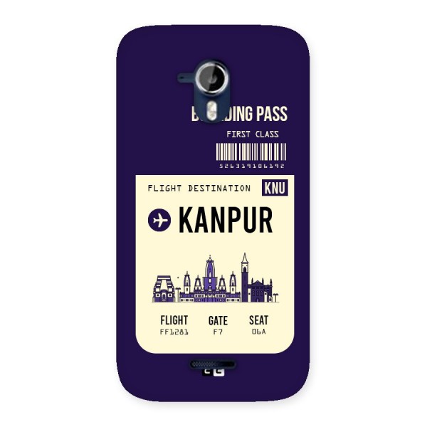 Kanpur Boarding Pass Back Case for Micromax Canvas Magnus A117
