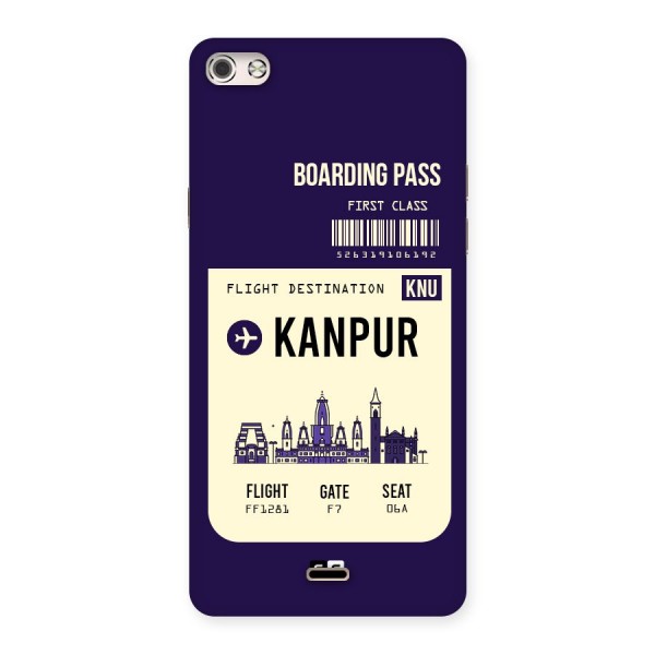 Kanpur Boarding Pass Back Case for Micromax Canvas Silver 5