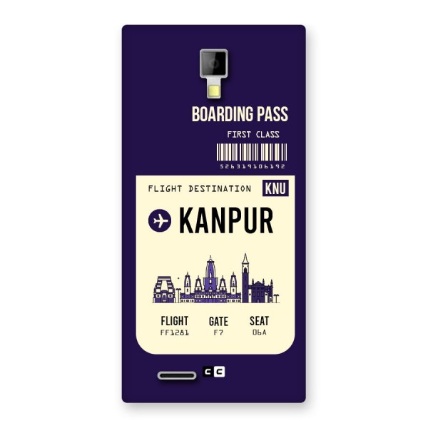 Kanpur Boarding Pass Back Case for Micromax Canvas Xpress A99