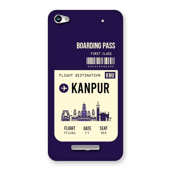 Kanpur Boarding Pass Back Case for Micromax Hue 2