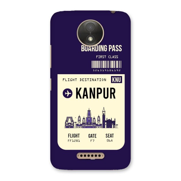 Kanpur Boarding Pass Back Case for Moto C Plus