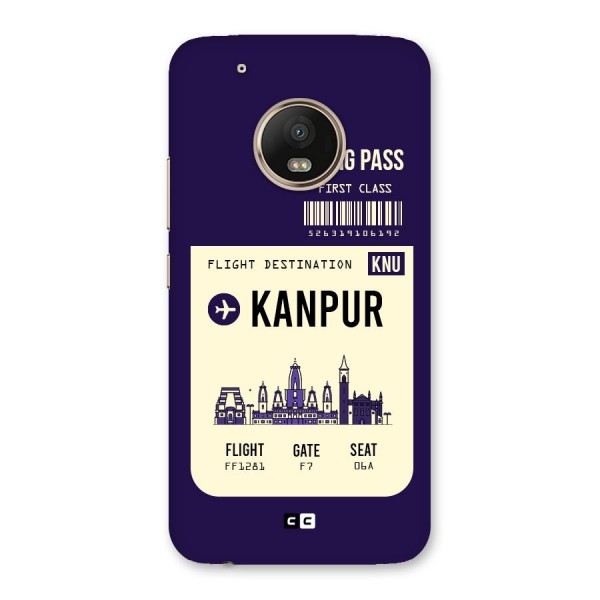 Kanpur Boarding Pass Back Case for Moto G5 Plus