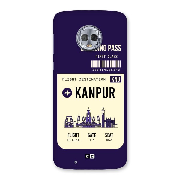 Kanpur Boarding Pass Back Case for Moto G6