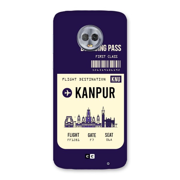Kanpur Boarding Pass Back Case for Moto G6 Plus