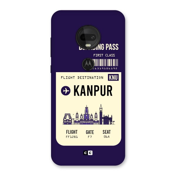 Kanpur Boarding Pass Back Case for Moto G7
