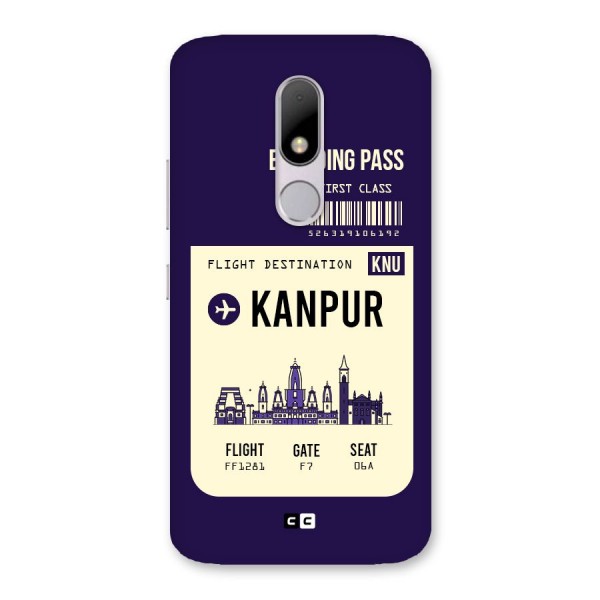 Kanpur Boarding Pass Back Case for Moto M