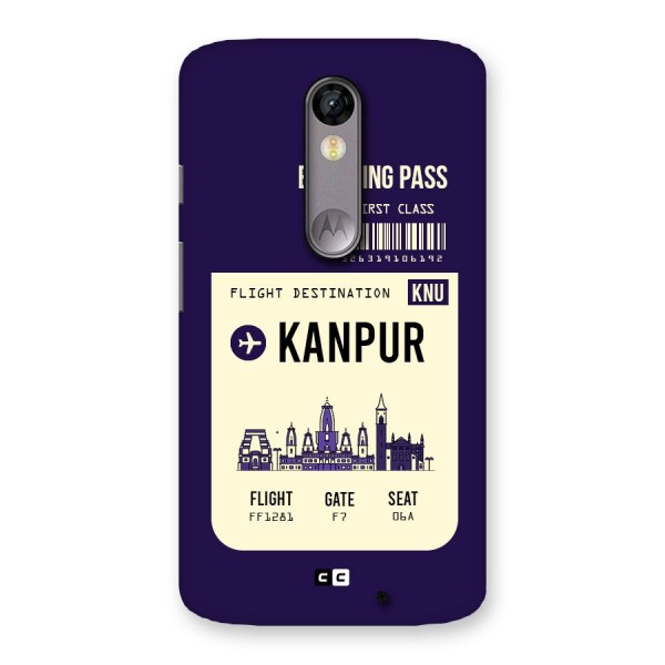 Kanpur Boarding Pass Back Case for Moto X Force