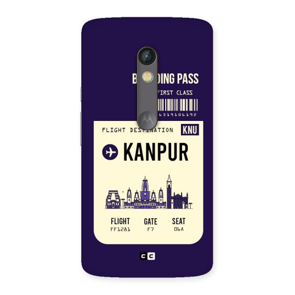 Kanpur Boarding Pass Back Case for Moto X Play