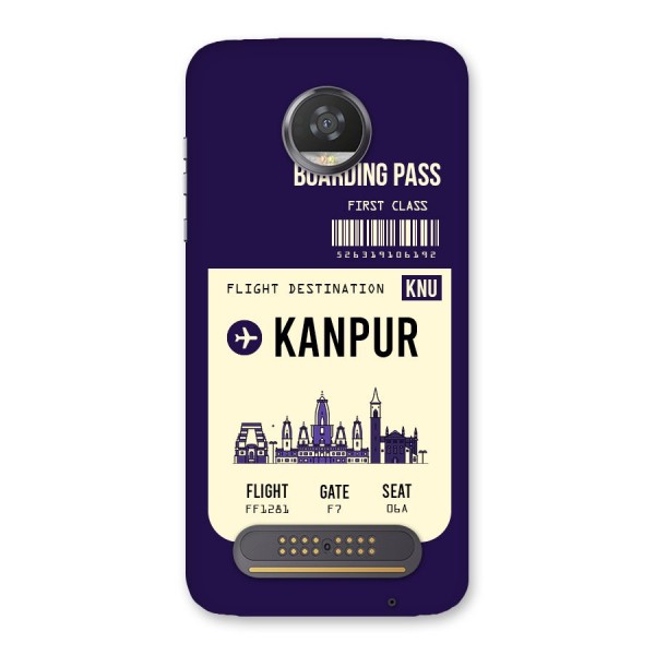 Kanpur Boarding Pass Back Case for Moto Z2 Play