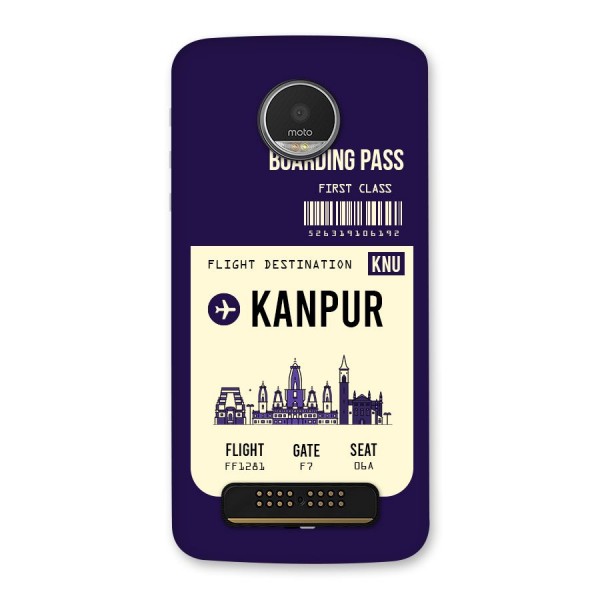 Kanpur Boarding Pass Back Case for Moto Z Play