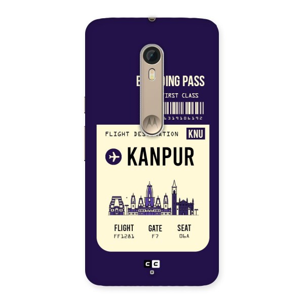 Kanpur Boarding Pass Back Case for Motorola Moto X Style