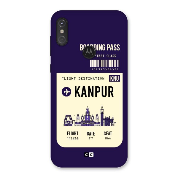 Kanpur Boarding Pass Back Case for Motorola One Power