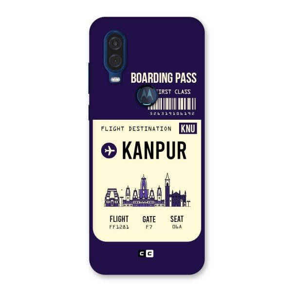 Kanpur Boarding Pass Back Case for Motorola One Vision