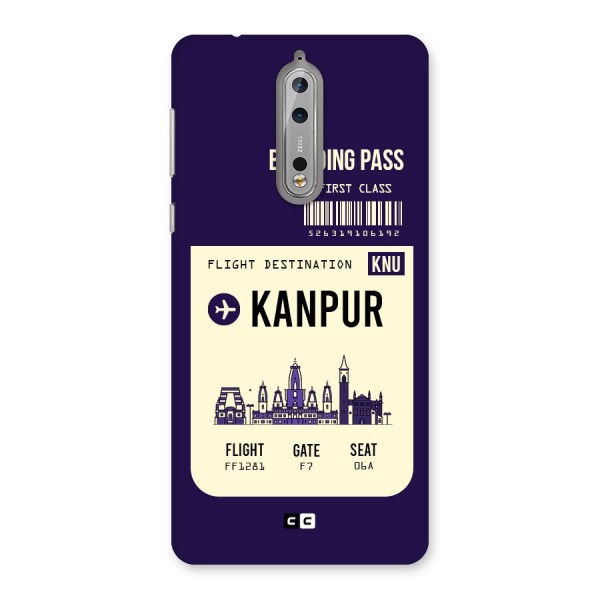 Kanpur Boarding Pass Back Case for Nokia 8