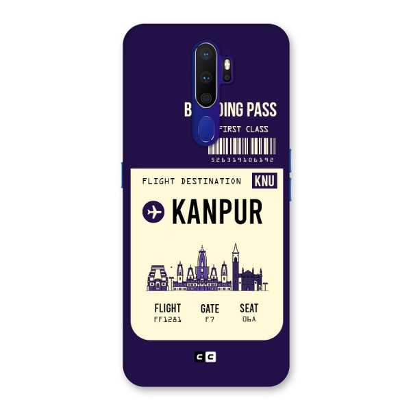 Kanpur Boarding Pass Back Case for Oppo A9 (2020)