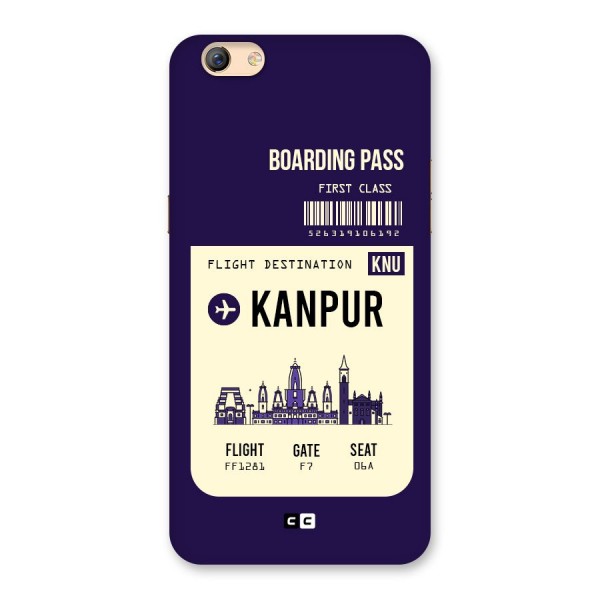 Kanpur Boarding Pass Back Case for Oppo F3 Plus