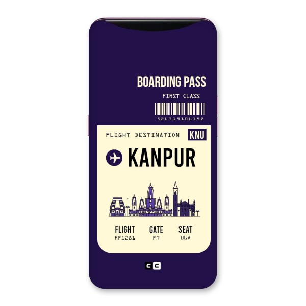 Kanpur Boarding Pass Back Case for Oppo Find X
