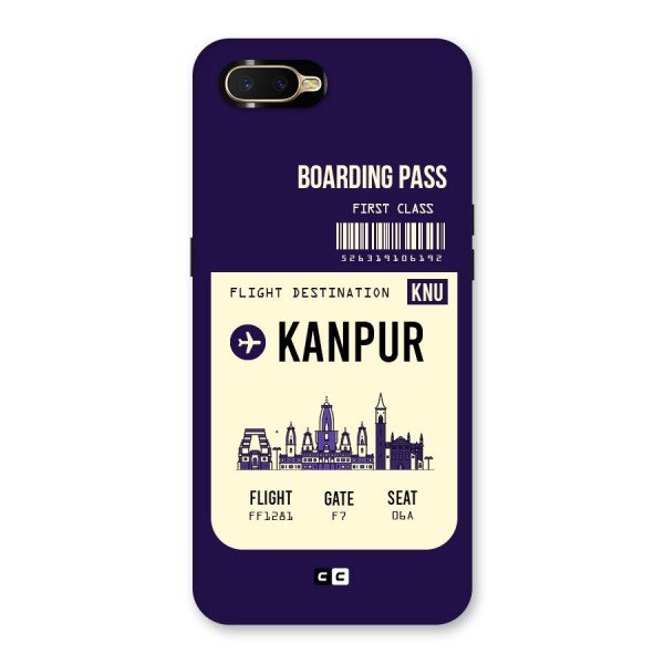 Kanpur Boarding Pass Back Case for Oppo K1