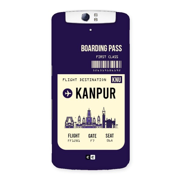 Kanpur Boarding Pass Back Case for Oppo N1