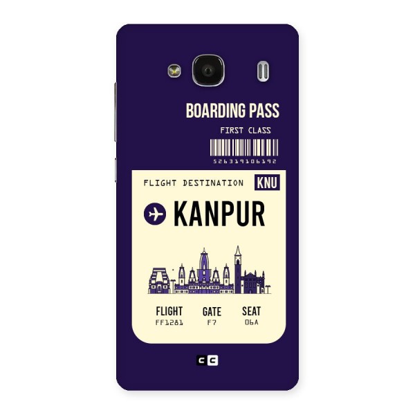 Kanpur Boarding Pass Back Case for Redmi 2