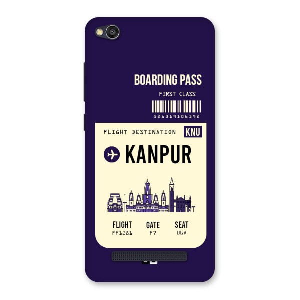 Kanpur Boarding Pass Back Case for Redmi 4A