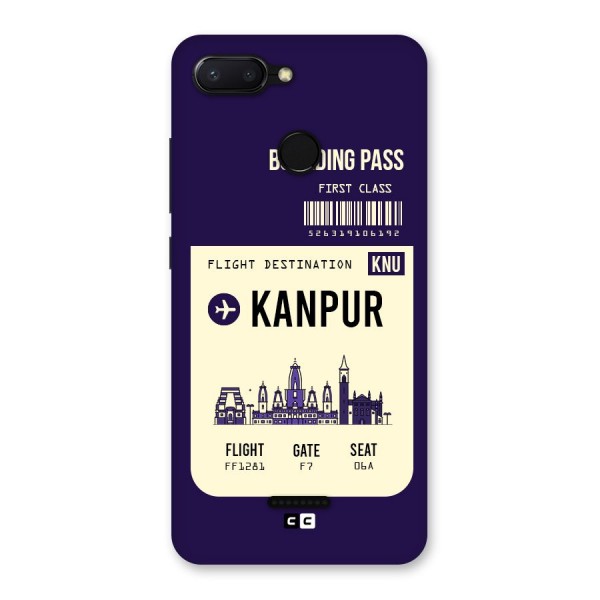 Kanpur Boarding Pass Back Case for Redmi 6
