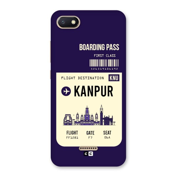 Kanpur Boarding Pass Back Case for Redmi 6A