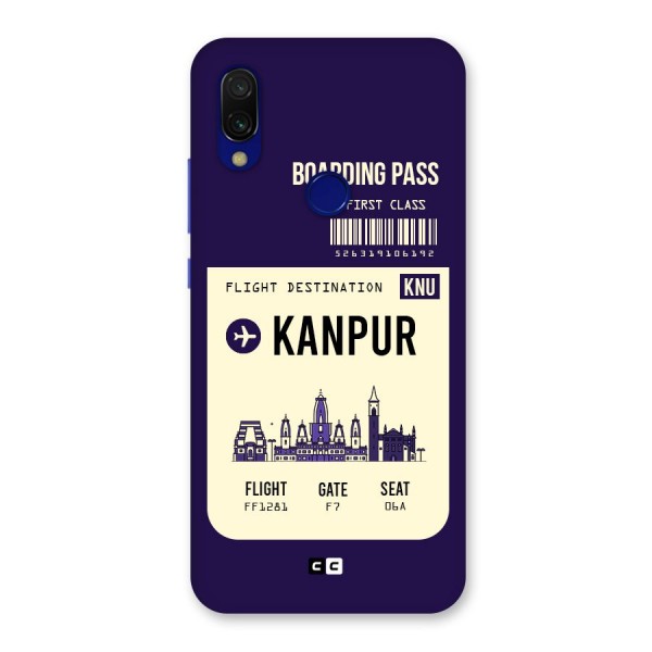 Kanpur Boarding Pass Back Case for Redmi 7