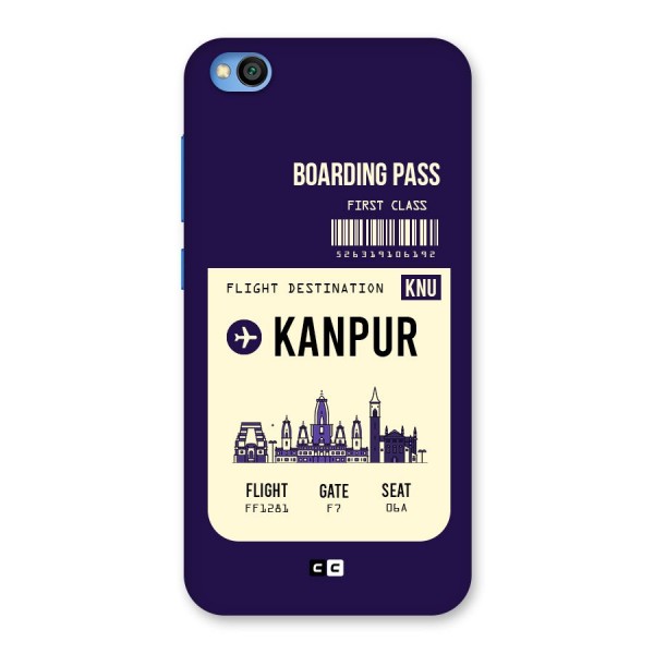 Kanpur Boarding Pass Back Case for Redmi Go