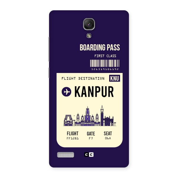 Kanpur Boarding Pass Back Case for Redmi Note