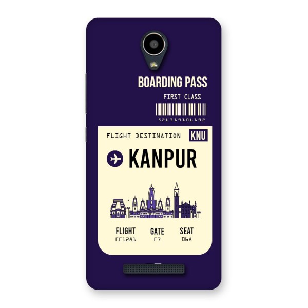 Kanpur Boarding Pass Back Case for Redmi Note 2