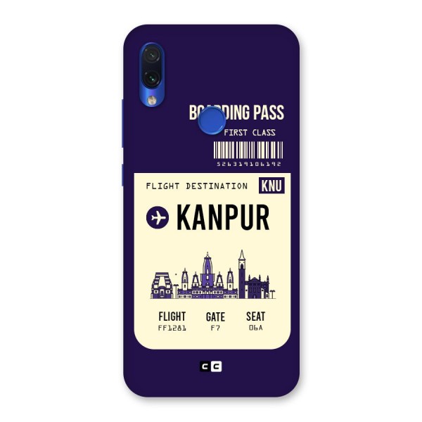 Kanpur Boarding Pass Back Case for Redmi Note 7