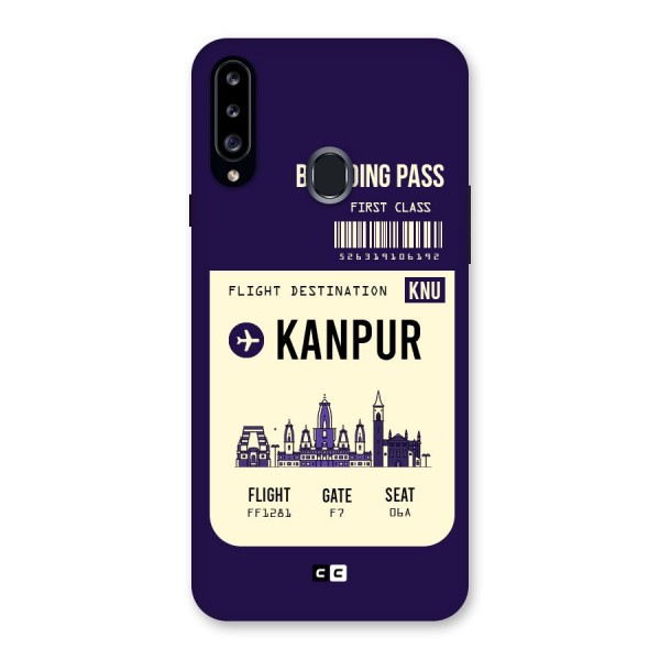 Kanpur Boarding Pass Back Case for Samsung Galaxy A20s