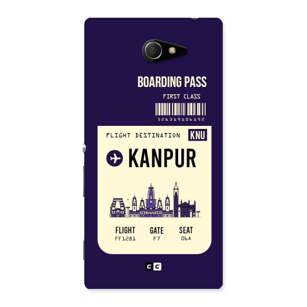 Kanpur Boarding Pass Back Case for Sony Xperia M2