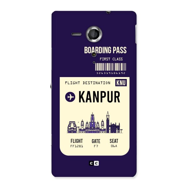 Kanpur Boarding Pass Back Case for Sony Xperia SP