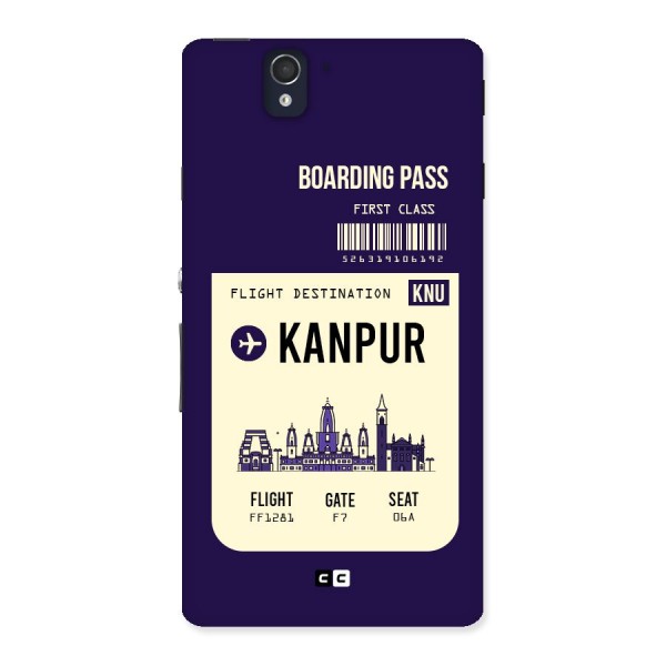 Kanpur Boarding Pass Back Case for Sony Xperia Z