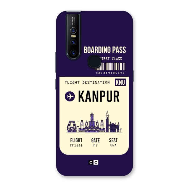 Kanpur Boarding Pass Back Case for Vivo V15