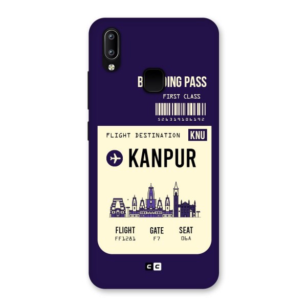 Kanpur Boarding Pass Back Case for Vivo Y93
