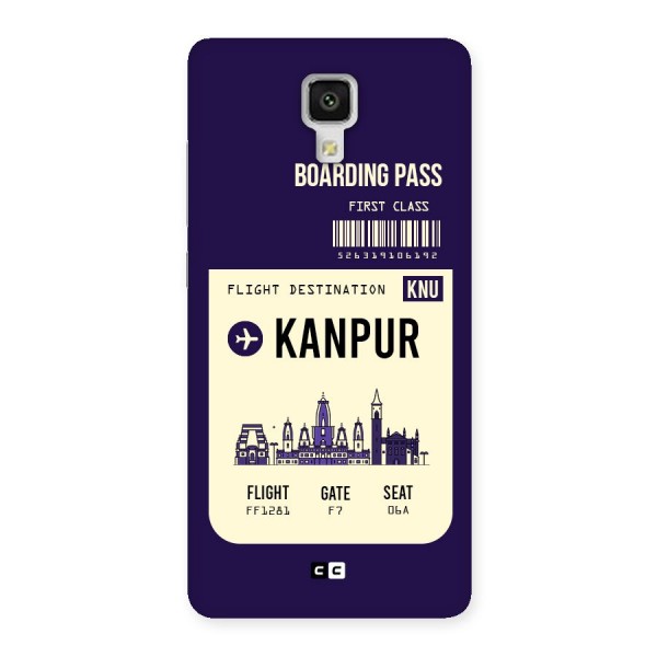 Kanpur Boarding Pass Back Case for Xiaomi Mi 4