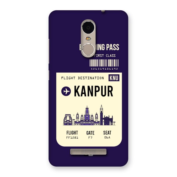 Kanpur Boarding Pass Back Case for Xiaomi Redmi Note 3
