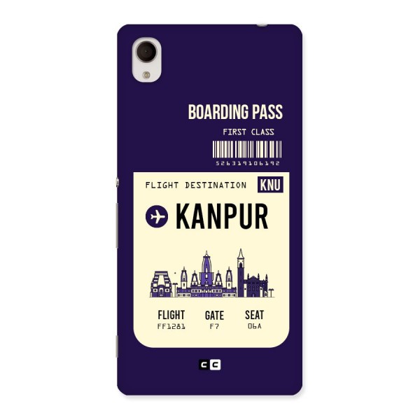 Kanpur Boarding Pass Back Case for Xperia M4 Aqua