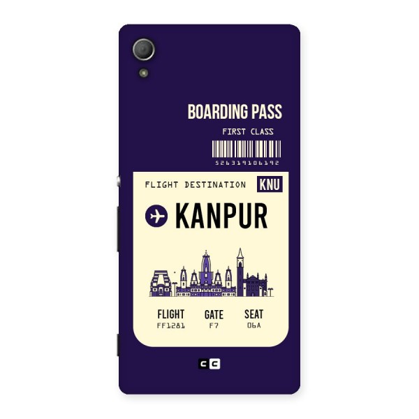 Kanpur Boarding Pass Back Case for Xperia Z3 Plus